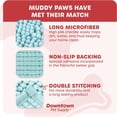 thumbnail image 3 of GFDYREE - Ultra Absorbent Microfiber Dog Door Mat, Durable, Quick Drying, Washable, Prevent Mud Dirt, Keep Your House Clean (Light Blue, Medium) - 31 x 20 Inch, 3 of 7