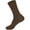 07 Brown, variant on BambooMN Unisex Men and Women's Rayon from Bamboo Wool Blend Athletic Crew Socks for Home, Travel, Work and Sport - Tan - 4 Pairs - Small