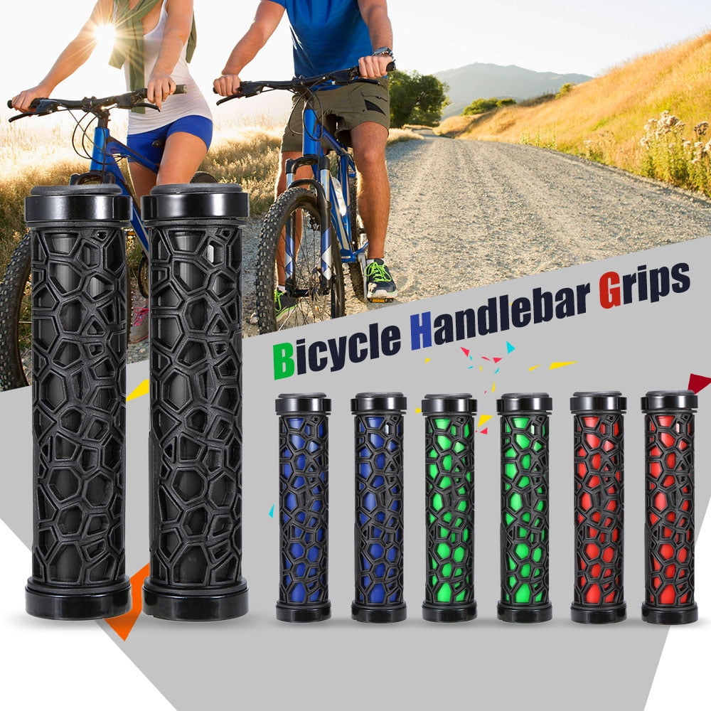 Poignées De Guidon Ergonomiques MTB – Caoutchouc Avec Embouts – Pour VTT/VTT