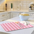 thumbnail image 5 of SKYSONIC Microfiber Dish Drying Mat, Buffalo Check Plaid Absorbent Dish Drying Rack Pads Kitchen Counter Mat 18"X24" Pink White Tartan Pattern Checkered Heat Resistant Sink Mat Dish Draining Mat, 5 of 6