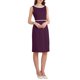 thumbnail image 2 of INSPIRE CHIC Vestido de Mujer con Rhinestones, Cuello Barco, Sin Mangas, Vestido Lápiz Ajustado 2XL Púrpura, 2 of 5