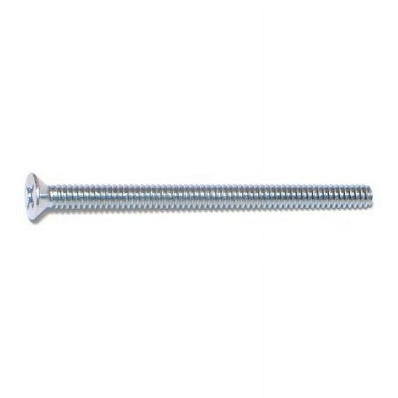 #6-32 x 2" Zinc Phillips Flat Head Machine Screws MSCFS-141 (75 pcs.)