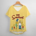 thumbnail image 6 of Simpsons Women's Shirt V-Neck Breathable Short-Sleeve T-Shirt Casual Fashion Tee Soft & Trendy Blouse M, 6 of 8