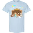 thumbnail image 3 of Inktastic Merry Christmas Cute Nativity Scene T-Shirt, 3 of 5