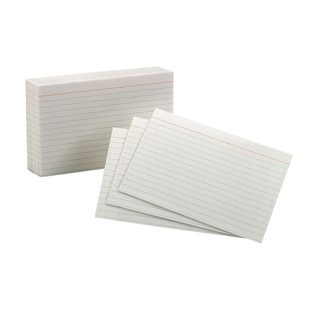 OXFORD Cartes d'Index 4X6 Blanches 40159SP