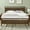 Dark Brown, variant on Papajet King Size Solid Wood Bed Frame with Headboard, Minimalist Platform Bed with Wood Slats Support, Easy Assembly, Noise-Free, Dark Brown