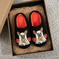 thumbnail image 3 of Xfvqtps Women Halloween Fluffy Slippers Cute Goblin Embroidery Versatile Indoor Home Funny Winter Non-Slip Plush Slippers Black, 3 of 9