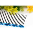 thumbnail image 3 of MasteelfCA Stainless Steel Dog Cat Shedding Comb Pet Grooming Trimming Comb with Different Spaced Teeth (Purple), 3 of 3