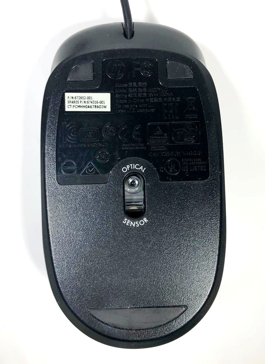 Certified Refurbished HP MOFXUO 2-Button USB Optical Mouse 537749-001