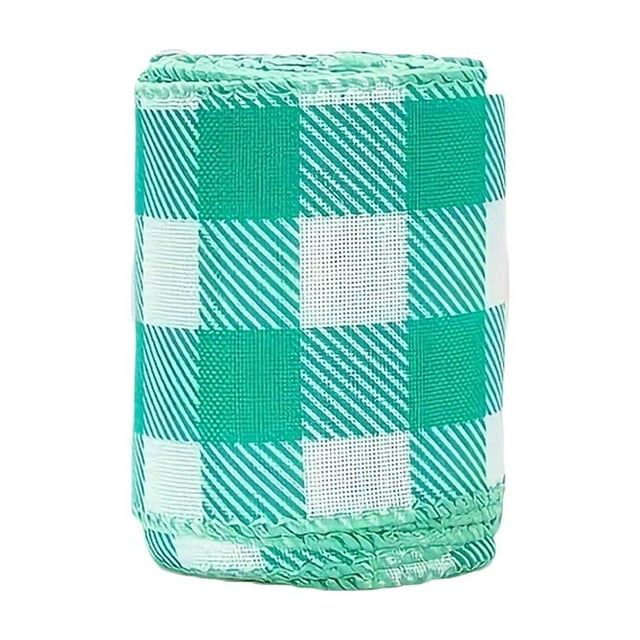 Liyamei Easter Pastel Plaid Ribbon For DIY Presents Wreaths & Bows Ideal For Holiday Crafts Delicate To Easter
