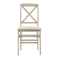 thumbnail image 6 of Linon Marlin Folding Dining Chair, Set of 2, Graywash/Beige, 6 of 13