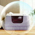 thumbnail image 3 of golytefs Large Cat Litter Box Anti Splashing Cat Bedpans with Handle Cat Litter Pan with Lid Kitty Litter Tray for Larger Cat Breeds Or Multiple Cat Households, 3 of 8