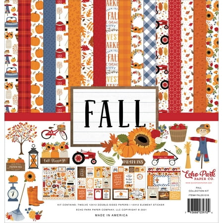UPC: 0793888039704 | Echo Park Paper Company Fall Collection Kit Paper  Multi