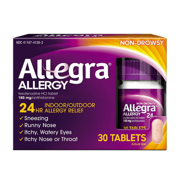 Allegra Adult 24hr Tablet 30 Ct 180 Mg Allergy Relief