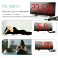 thumbnail image 6 of sruoe Alarm Clock, Digital Clocks, Clock Alarm Bedside, Clock Alarm Radio, LED Clock Alarm Digitalalarm, Mirror Digital Clock, Heavy Sleepers Alarm Clock, Plastic, 6 of 6