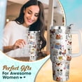 thumbnail image 7 of 40 Oz Rooster Tumbler with Handle and Straw, Double Wall Stainless Steel Rooster Cup, Chicken Coffee Mug Keeps Drinks Cold & Hot Gifts for Women Mom Friends for Birthday, Chrismas, Thanksgiving, 7 of 7