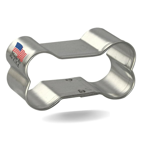 Dog Bone Cookie Cutter 2 in B1621 - Foose Cookie Cutters - USA Tin Plate Steel