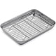 thumbnail image 1 of Baking Tray With Grid, 23 X 17 X 2.5 Cm Rectangular Stainless Steel Roasting Pan, Home And Restaurant Baking Tray, 1 of 3