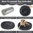 Sanmadrola Dog Bed for Medium Dogs, 30in Calming Dogs Bed & Cat Dog