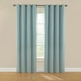 thumbnail image 4 of Eclipse Nadya Solid Room Darkening Grommet Top Single Window Curtain Panel, Blue, 52 x 108, 4 of 5