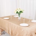 thumbnail image 2 of Efavormart Rectangle Satin Tablecloth, 60"x126" Smooth Oblong Washable Table Cloth, Decorative Silky Fabric Table Cover for Wedding, Party, Banquet- Nude Beige, 2 of 10