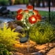 thumbnail image 5 of Lámpara de jardín solar peony 7 cabezas, luces LED de simulación de flor, impermeable, decoración para jardín, senderos, patios, luces solares para exteriores, iluminación de jardín,, 5 of 7