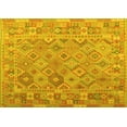 thumbnail image 1 of Ahgly Company Indoor Rectangle Abstract Yellow Contemporary Area Rugs, 7' x 10', 1 of 4