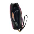 thumbnail image 4 of Portable Makeup Storage Bag 7.87×3.35×2.16in Portable Design Pu Leather Made Of A Bag For Multi-Use Purplish Red Stripe_82927_3, 4 of 4