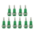 thumbnail image 3 of 2mm Banana Socket, High Accuracy Technology Banana Connector Panel Socket High Speed Transmission High Conductivity  For Electronic Instruments Green, 3 of 8