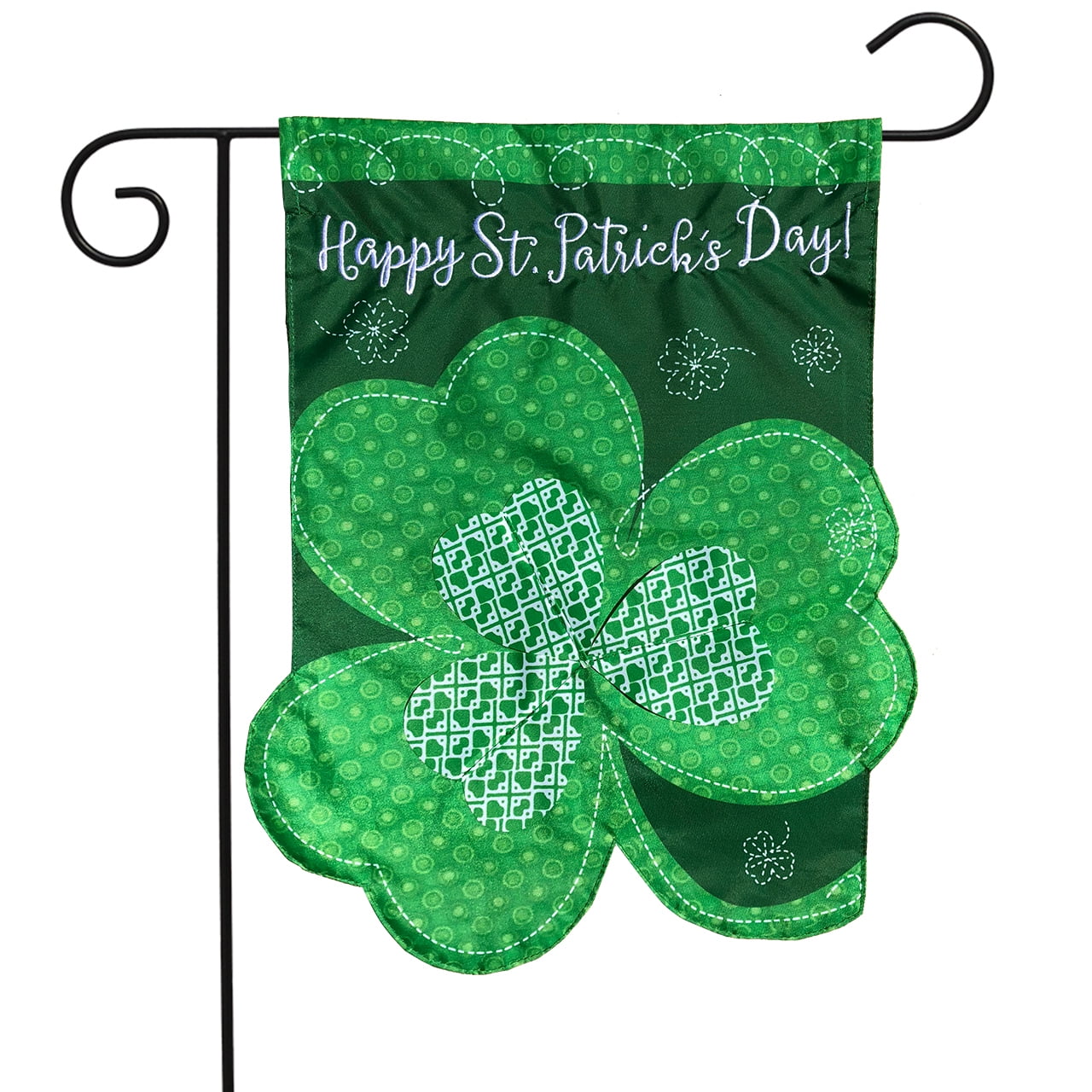 St Patrick's Day Clovers House Flag Shamrocks Holiday 28" x 40" Briarwood Lane 