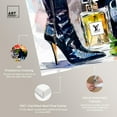 thumbnail image 4 of Boot with Perfume and Shopping Bag Canvas Fashion Art Prints by Art Remedy, Gallery Wrapped, 24" x 24", 4 of 7