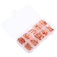 thumbnail image 1 of Nestingho 250Ud Conectores De Para De Cables En Tubo Circular Duradero Oro Rosa, 1 of 6