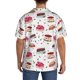 thumbnail image 3 of Fotbe Birthday Cake Camisa Estampada de Manga Corta para Hombre, Casual de Verano, Estilo Playero, Sin Arrugas-XX-Large, 3 of 5