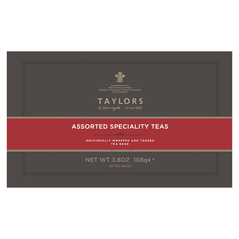  Taylors of Harrogate Yorkshire Gold Wrapped Tea Bags, 200  Count. : Grocery & Gourmet Food