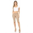 thumbnail image 4 of Women's Casual Stretchy Bermuda City Shorts for Everyday Wear, 4 of 5