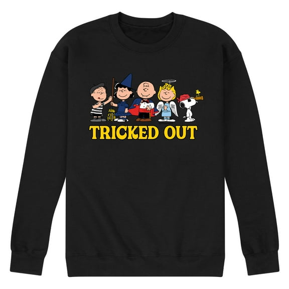 Peanuts - Tricked Out - Men's Crew Neck Fleece Pullover