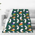 thumbnail image 1 of Fotbe Lgbt Penguin Manta de Franela Acolchonada con Estampado, Súper Suave y Esponjosa, Extra Grande para Sofá, Cama, Uso Todo el Año-80"x60", 1 of 7