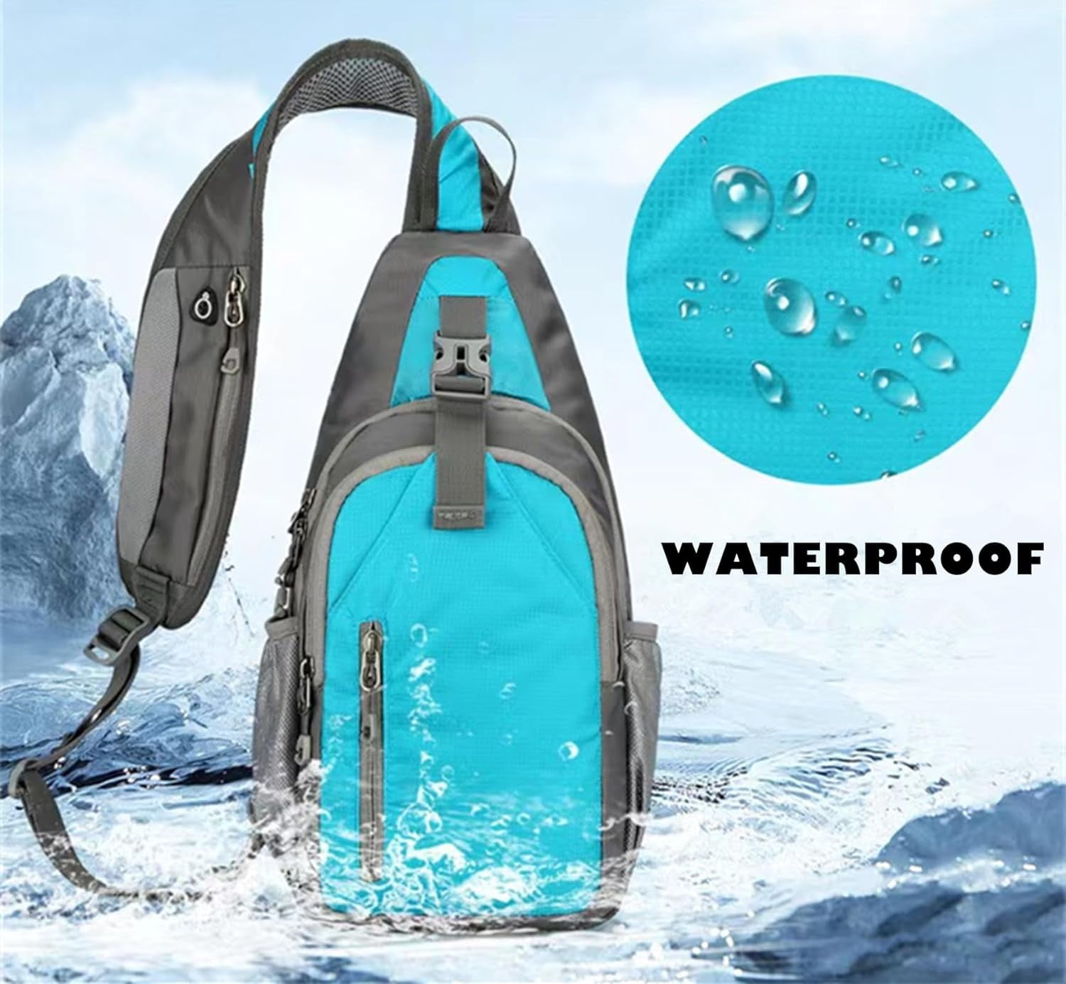 5397 Small Sling Bag Crossbody Travel Hiking Chest Bag Daypack Sling Backpack Sling Bag Crossbody Daypack Lightweight  main image 4