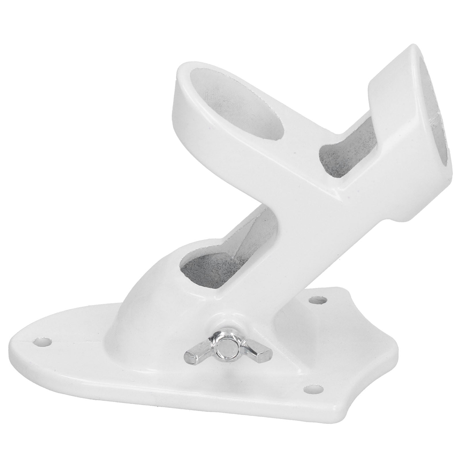Herwey Flag Pole Holder,2‑Position Flag Pole Holder Wall Floor Mounting