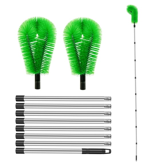Gutter Cleaning Brush Telescopic Gutter Cleaner Enduring Gutter Cleaning Tools Easy to Clean Gutter Cleaning Brush for Cleaning Leaves Debris Window