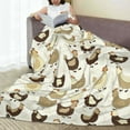 thumbnail image 6 of Bingfone Chicken Cartoon Print Flannel Fleece Blanket Throw Blanket for Bed,Sofa,Couch,Travel,Camping(50"x40" ), 6 of 8