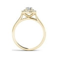 thumbnail image 3 of 1/2 Carat T.W. Diamond 10kt Yellow Gold Double Halo Engagement Ring, 3 of 5