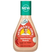 Newman's Own Southwest Ranch Salad Dressing, 16 oz Bottle