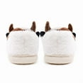 thumbnail image 6 of Cow Slippers for Women and Men, Fluffy Cute Cozy Cartoon Cow Cotton House Slipper Womens Cows Animal Preppy Funny Furry Bedroom Memory Foam Slippers for Women Indoor and Outdoor, 6 of 7