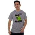 thumbnail image 5 of Caution Cool Dinosaur Always Hungry Men's Graphic T Shirt Tees Brisco Brands S, 5 of 5