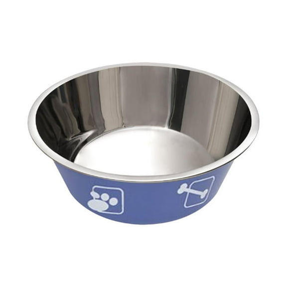 ACDANC Double Wall Insulated Dog Bowl Stainless Steel Pet Food Water Dish Non Feeding Container for Small Breed Dogs