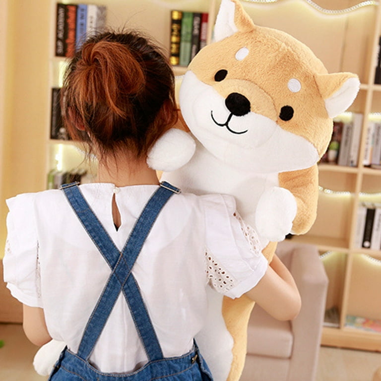 Biplut Shiba Plush Toy Ultra Soft Companionship Fluffy Giant Size Lying Cartoon Shiba Pillow Cushion for Birthday Gift Walmart