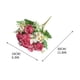 thumbnail image 3 of Ramo de flores artificiales de seda con vibrantes peonías para bodas, decoración del hogar, centros de mesa y eventos, longitud de 30 cm., 3 of 6