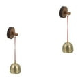 thumbnail image 6 of WHAMVOX Raindrops 2pcs Wooden Door Bell for Door Opening Rustic Wind Chime Decorative Hanging Bell for Business Entry Small Wind Chimes, 6 of 8