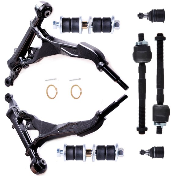 cciyu Front Lower Control Arm Ball Joint Inner Tie Rod End Sway Bar End Link For 1994-2001 For Acura Integra 1992-1995 For Honda Civic 1993-1997 For Honda Civic del Sol 8pcs